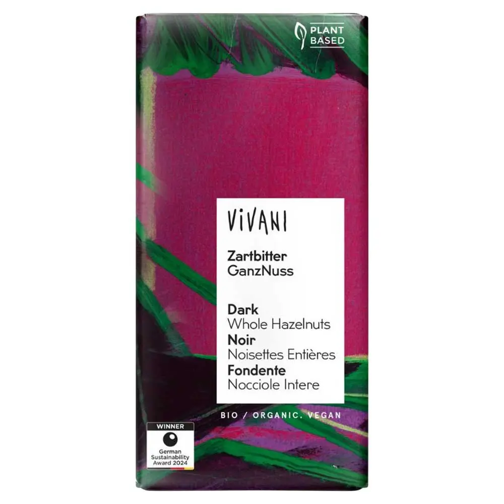 Dark Whole Hazelnut Chocolate Bar