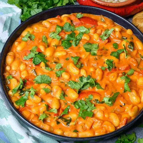 Beans Curry with Coconut Gravy